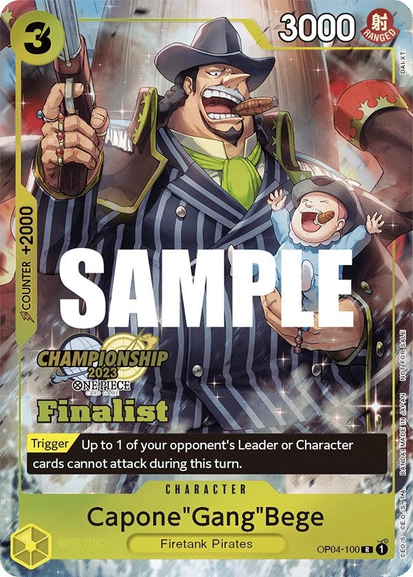 Image for Capone"Gang"Bege (CS 2023 Top Players Pack) [Finalist] (OP04-100) - One Piece Card Game