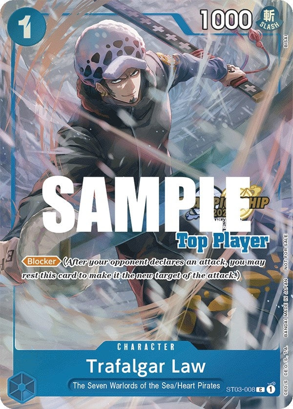 Image for Trafalgar Law (CS 2023 Top Players Pack) (ST03-008) - One Piece Card Game