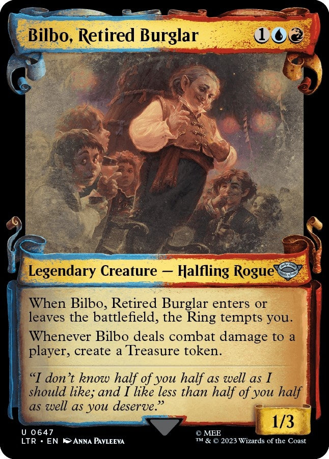 Image for Bilbo, Retired Burglar (Showcase Scrolls) (647) - Magic: The Gathering