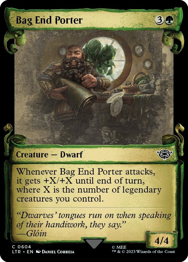 Image for Bag End Porter (Showcase Scrolls) (604) - Magic: The Gathering