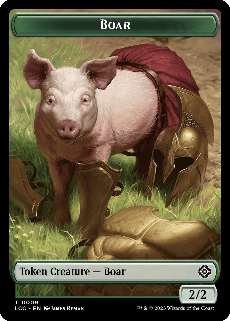 Image for Boar // Merfolk (0003) Double-Sided Token (9 // 3) - Magic: The Gathering
