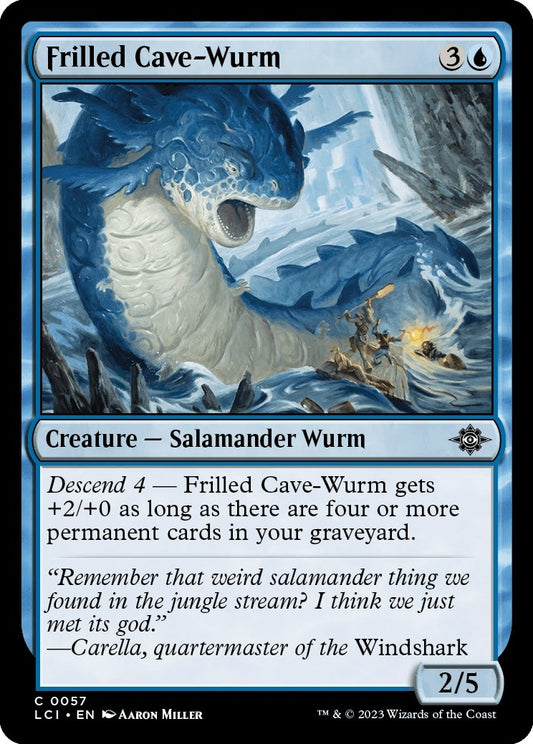 Image for Frilled Cave-Wurm (57) - Magic: The Gathering