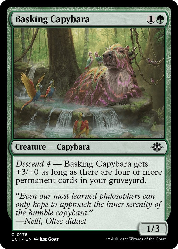 Image for Basking Capybara (175) - Magic: The Gathering