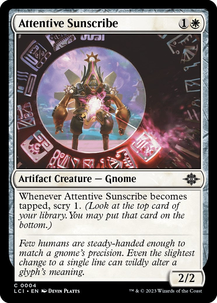 Image for Attentive Sunscribe (4) - Magic: The Gathering