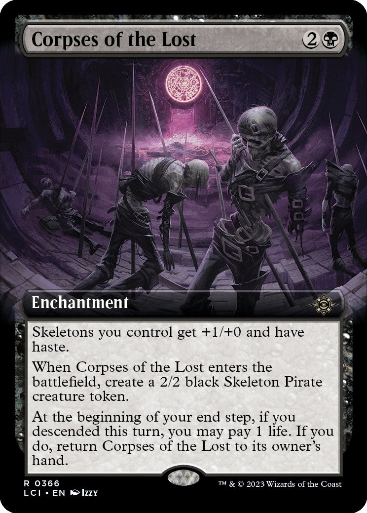 Image for Corpses of the Lost (Extended Art) (366) - Magic: The Gathering