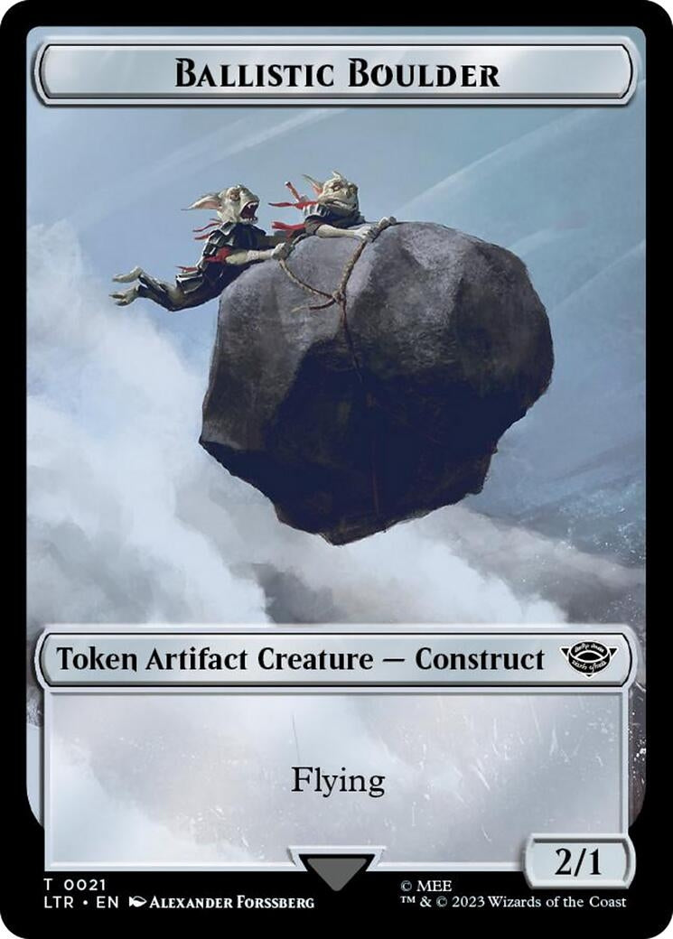 Image for Ballistic Boulder // Food (0022) Double-Sided Token (Surge Foil) (21 // 22) - Magic: The Gathering