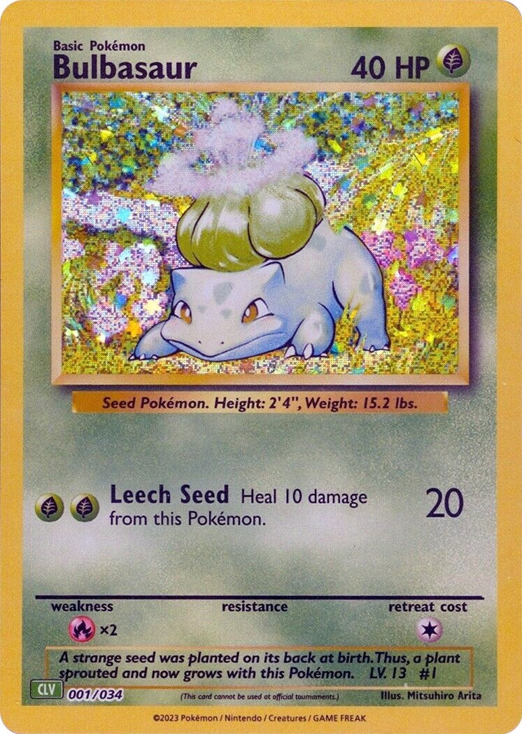 Image for Bulbasaur (001/034) - Pokemon