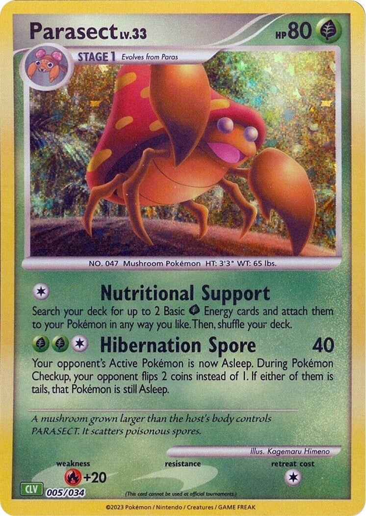 Image for Parasect (005/034) - Pokemon