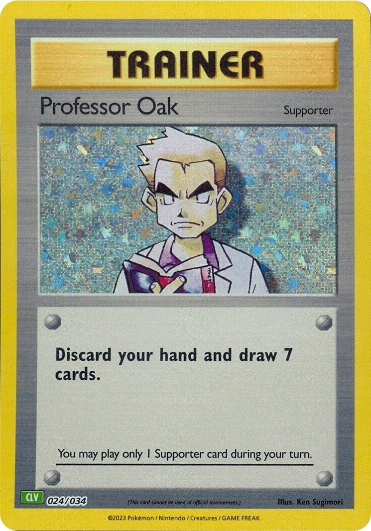 Image for Professor Oak (CLV) (024/034) - Pokemon