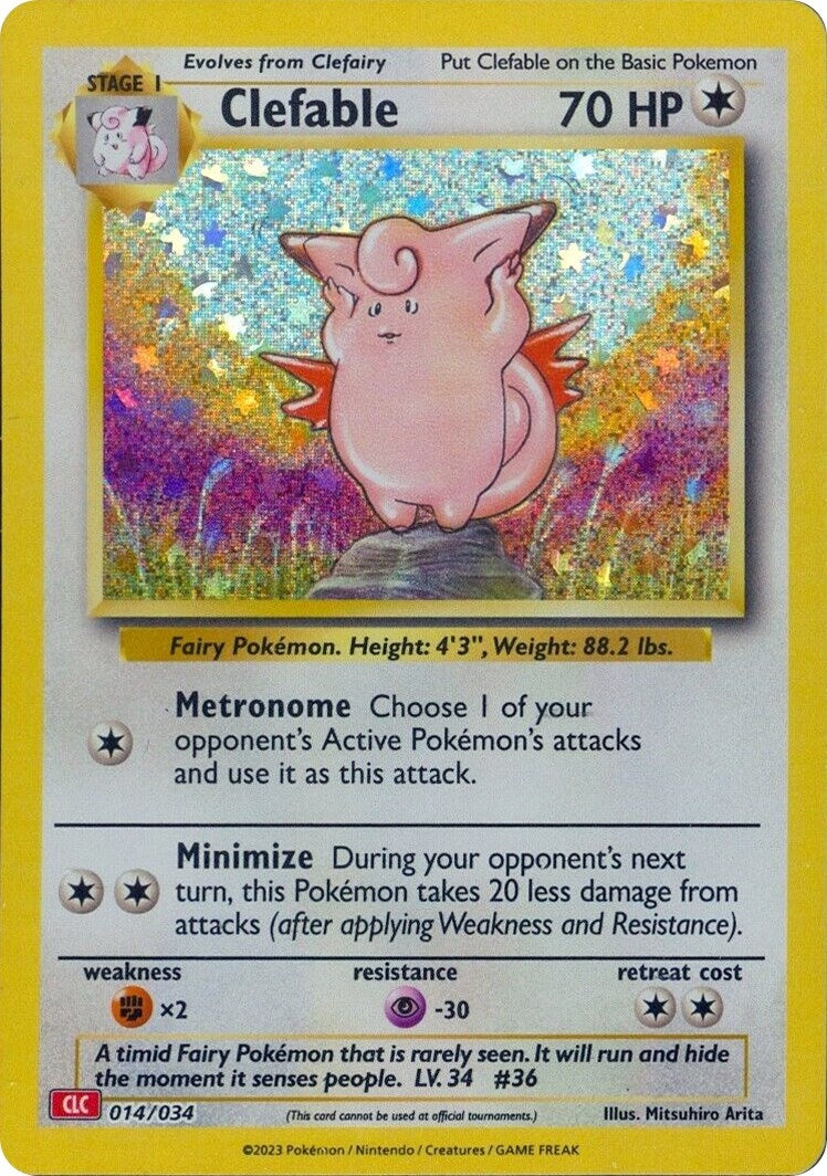 Image for Clefable (014/034) - Pokemon