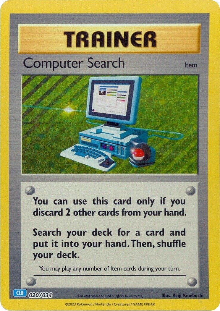 Image for Computer Search (CLB) (020/034) - Pokemon