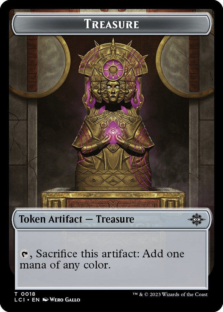 Image for Treasure (0018) // Golem Double-Sided Token (18 // 13) - Magic: The Gathering