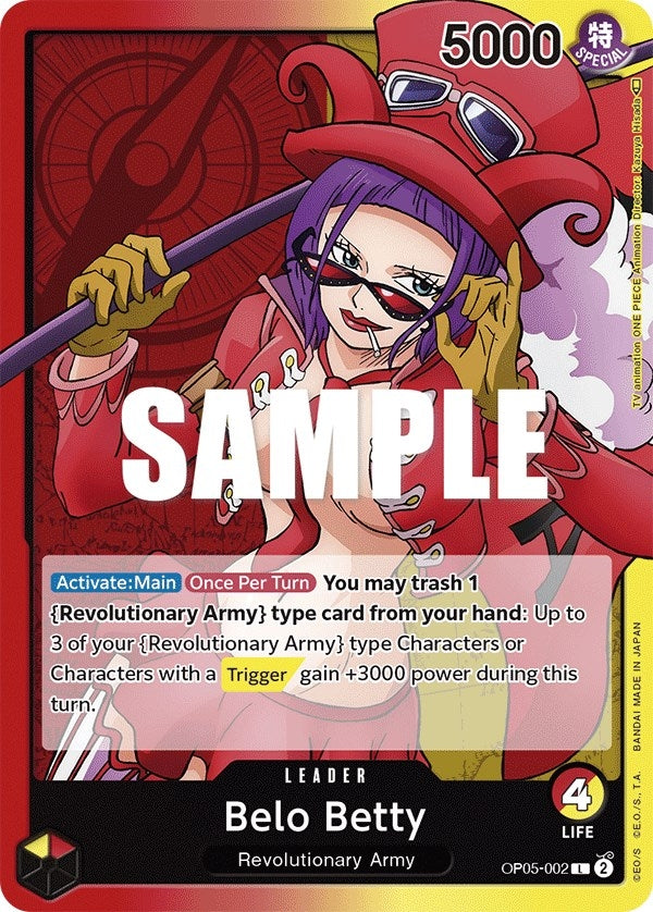 Image for Belo Betty (002) (OP05-002) - One Piece Card Game