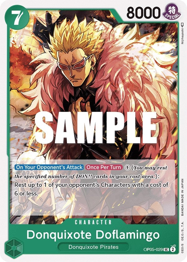 Image for Donquixote Doflamingo (029) (OP05-029) - One Piece Card Game
