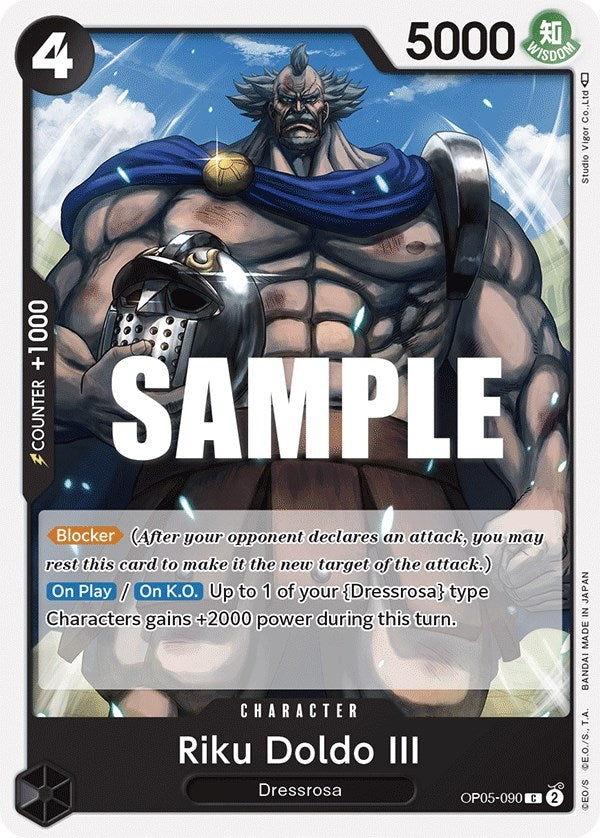 Image for Riku Doldo III (OP05-090) - One Piece Card Game