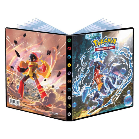 Image for Pokemon Scarlet and Violet Tera Type Garchomp and Armarouge 4-Pocket Portfolio - Storage Albums