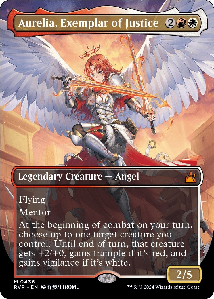Image for Aurelia, Exemplar of Justice (Anime Borderless) (436) - Magic: The Gathering