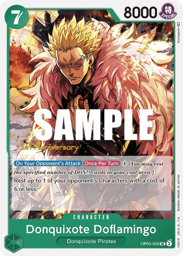 Image for Donquixote Doflamingo (029) (OP05-029) - One Piece Card Game