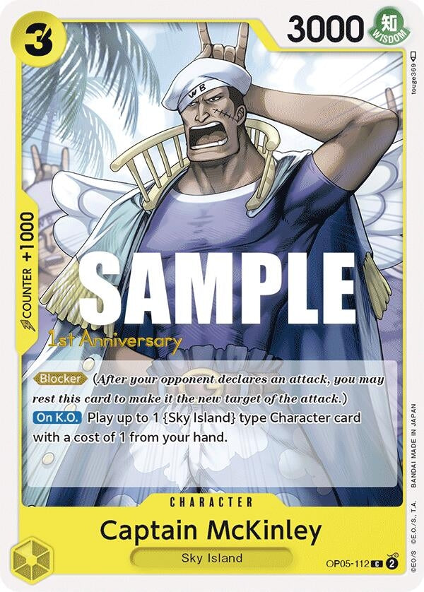 Image for Captain McKinley (OP05-112) - One Piece Card Game
