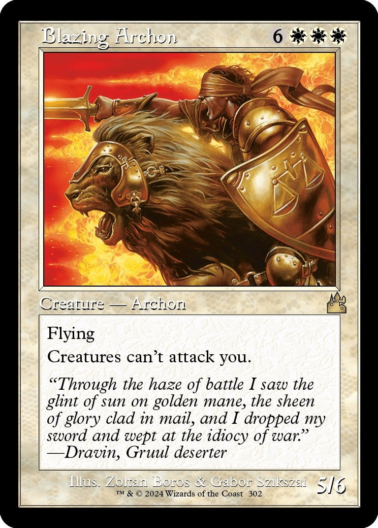 Image for Blazing Archon (Retro Frame) (302) - Magic: The Gathering