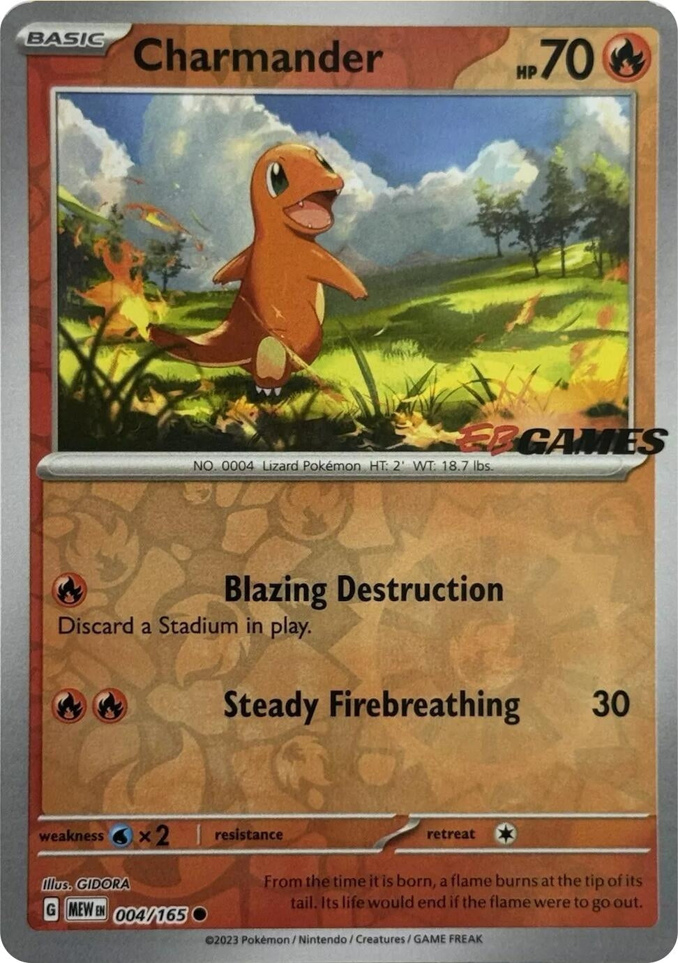 Image for Charmander - 004/165 (EBGames Exclusive) (004/165) - Pokemon