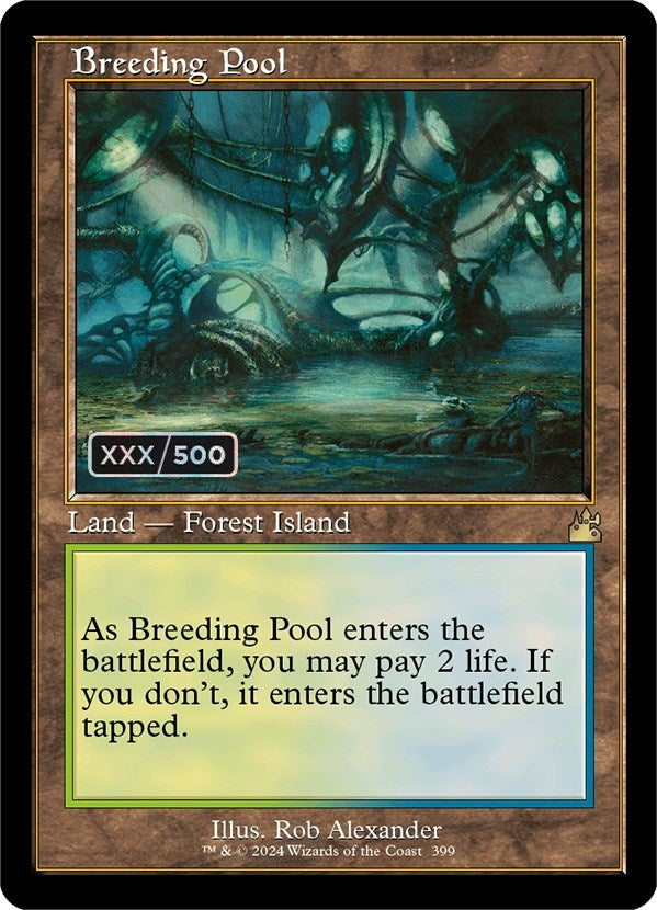 Image for Breeding Pool (Retro Frame) (Serial Numbered) (399) - Magic: The Gathering