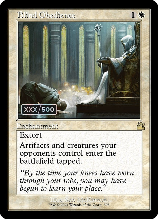 Image for Blind Obedience (Retro Frame) (Serial Numbered) (303) - Magic: The Gathering