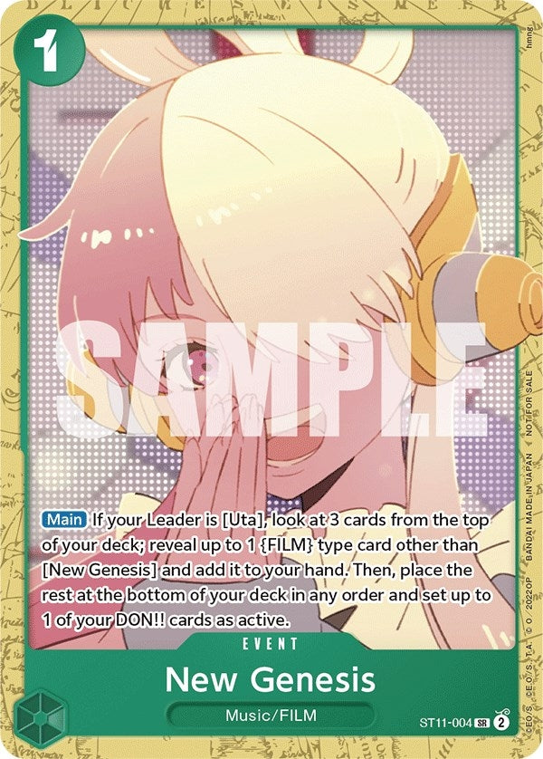 Image for New Genesis (Starter Deck 11: Uta Deck Battle) (ST11-004) - One Piece Card Game
