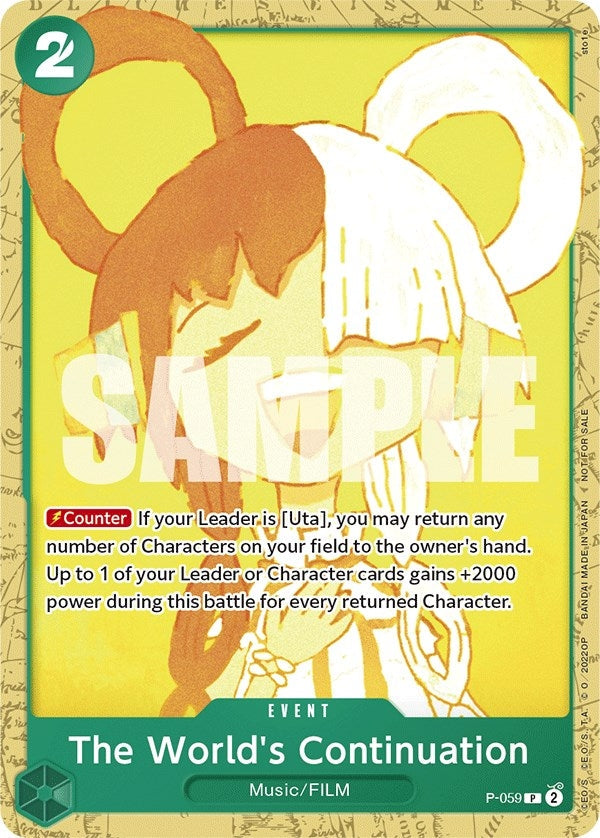 Image for The World's Continuation (Starter Deck 11: Uta Deck Battle) (P-059) - One Piece Card Game