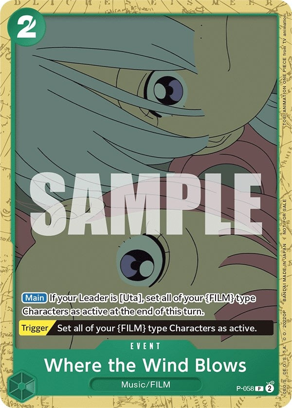 Image for Where the Wind Blows (Starter Deck 11: Uta Deck Battle) (P-058) - One Piece Card Game