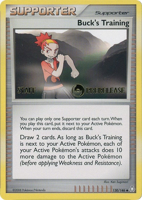 Image for Buck's Training - 130/146 (Prerelease) [Staff] (130) - Pokemon