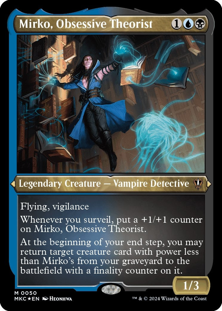 Image for Mirko, Obsessive Theorist (Display Commander) - Thick Stock (50) - Magic: The Gathering