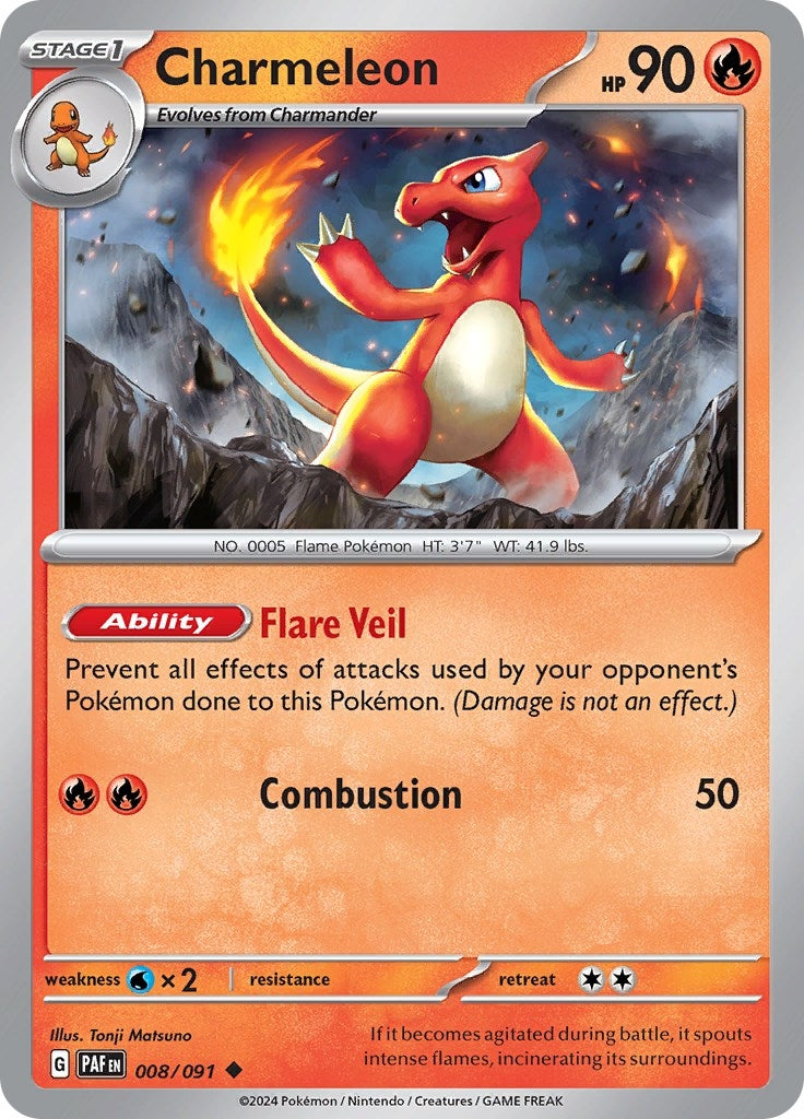 Image for Charmeleon (008/091) - Pokemon