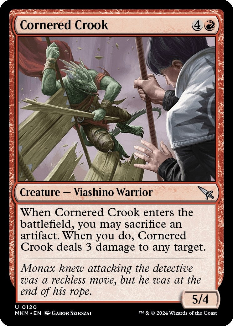 Image for Cornered Crook (120) - Magic: The Gathering