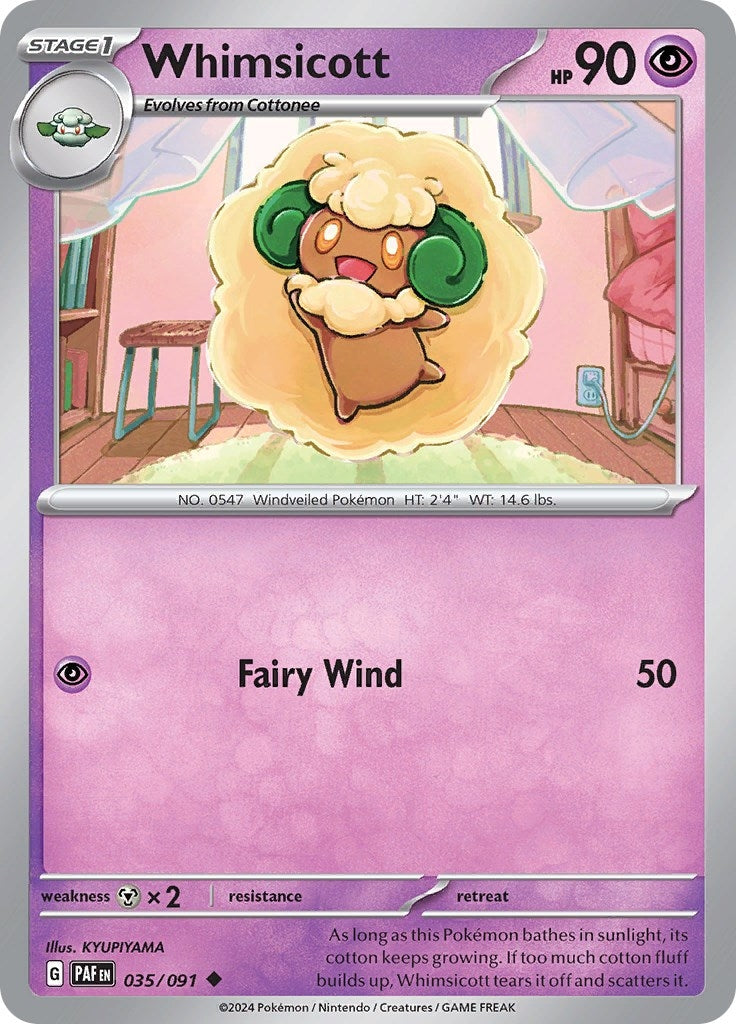 Image for Whimsicott (035/091) - Pokemon