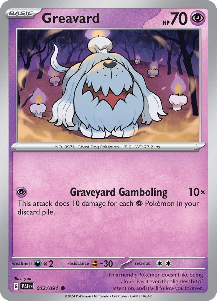 Image for Greavard (042/091) - Pokemon