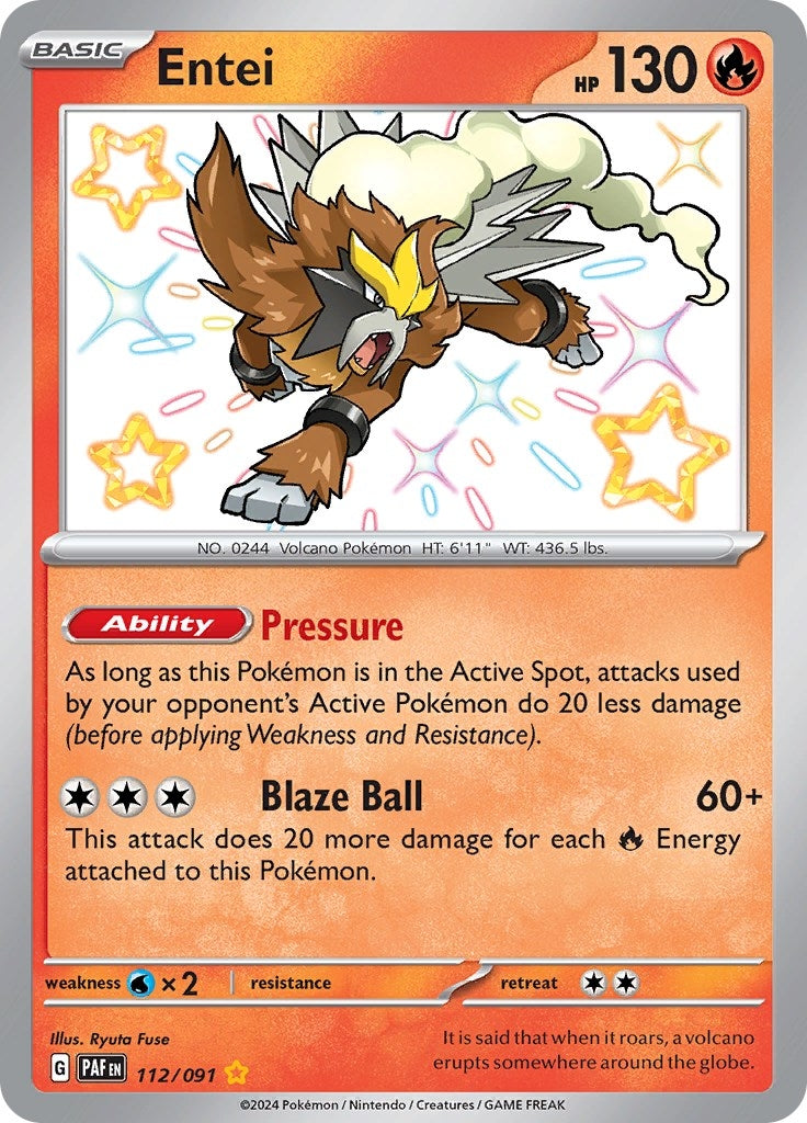 Image for Entei (112/091) - Pokemon