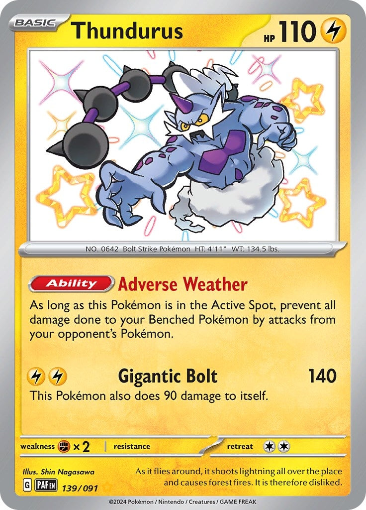 Image for Thundurus (139/091) - Pokemon