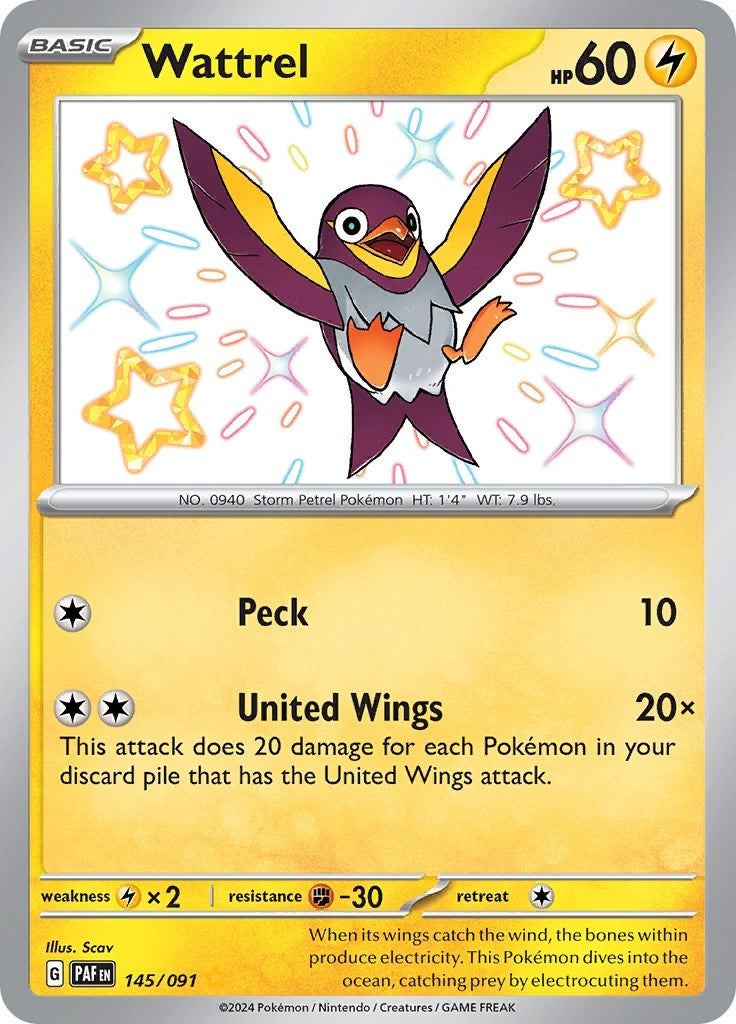 Image for Wattrel (145/091) - Pokemon