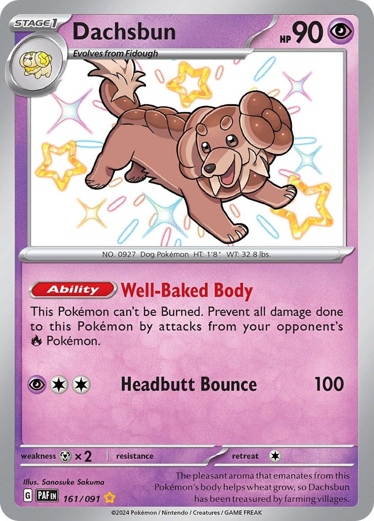Image for Dachsbun (161/091) - Pokemon
