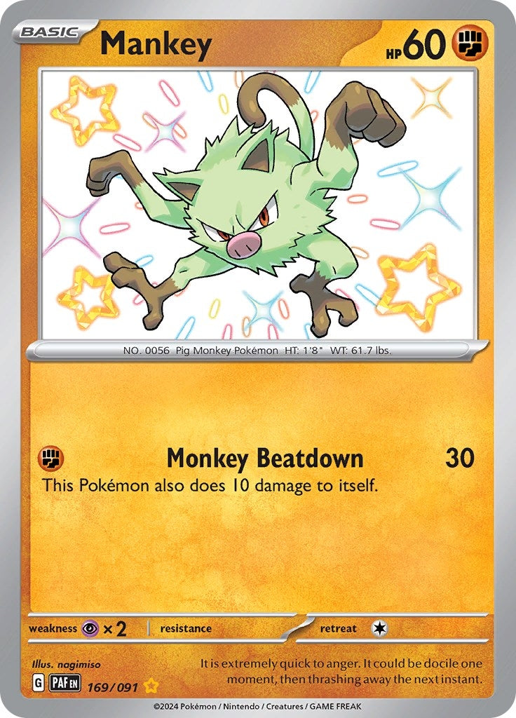 Image for Mankey (169/091) - Pokemon