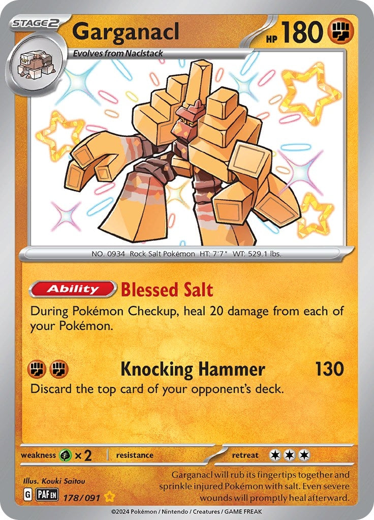 Image for Garganacl (178/091) - Pokemon