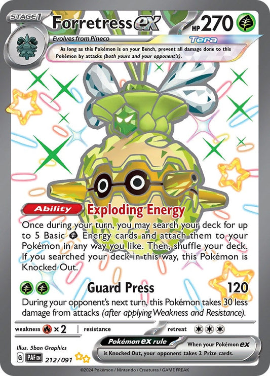 Image for Forretress ex (212/091) - Pokemon