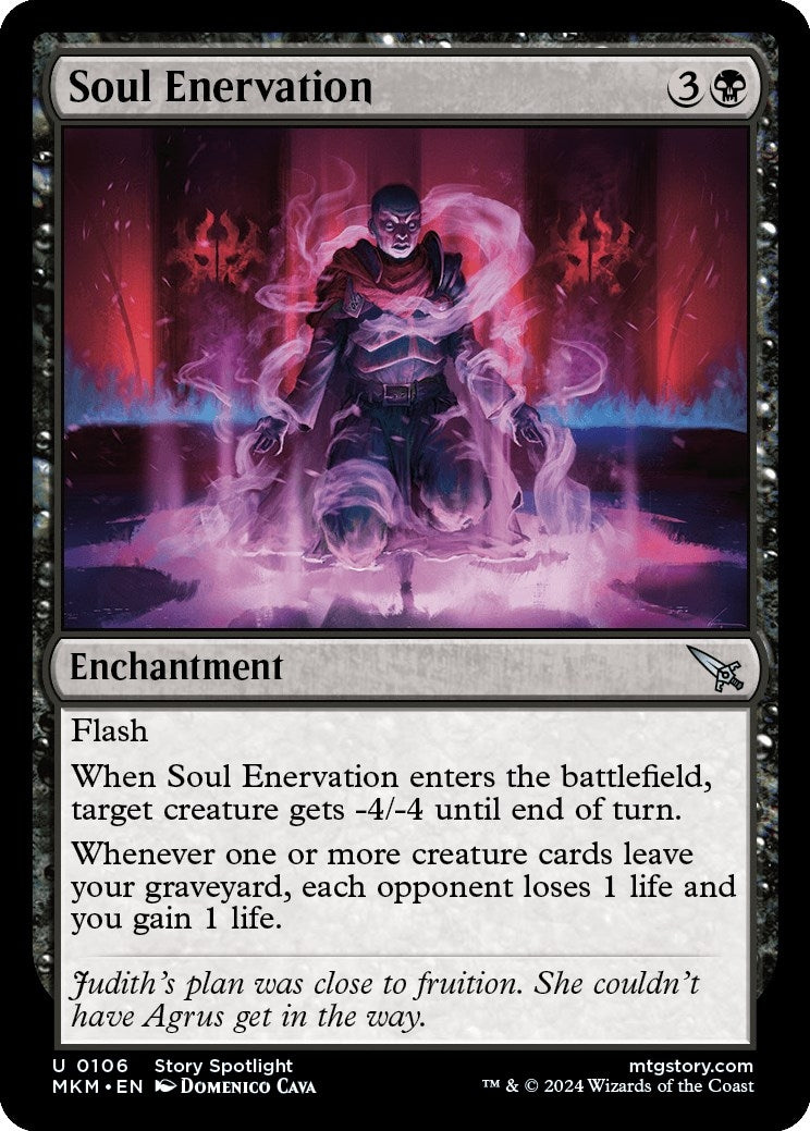 Image for Soul Enervation (106) - Magic: The Gathering