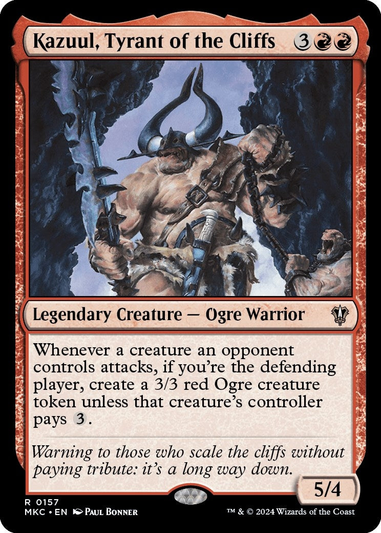 Image for Kazuul, Tyrant of the Cliffs (157) - Magic: The Gathering