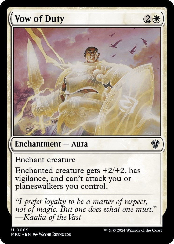 Image for Vow of Duty (89) - Magic: The Gathering