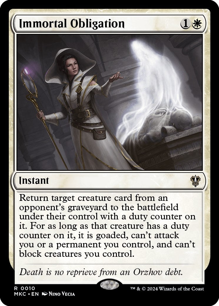 Image for Immortal Obligation (10) - Magic: The Gathering