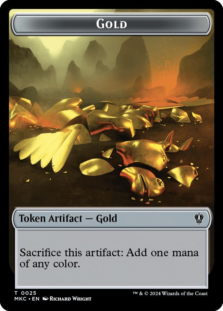 Image for Gold // Treasure Double-Sided Token (25 // 26) - Magic: The Gathering