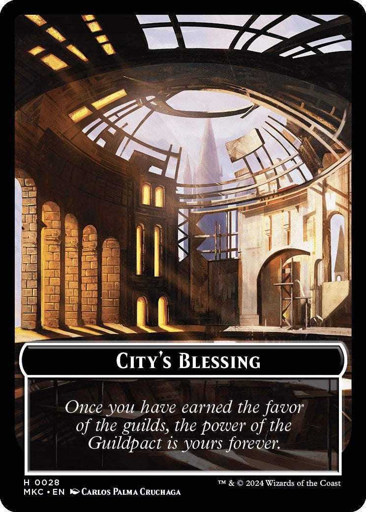 Image for City's Blessing // Human Soldier Double-Sided Token (28 // 2) - Magic: The Gathering