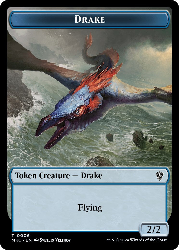 Image for Drake // Koma's Coil Double-Sided Token (6 // 7) - Magic: The Gathering